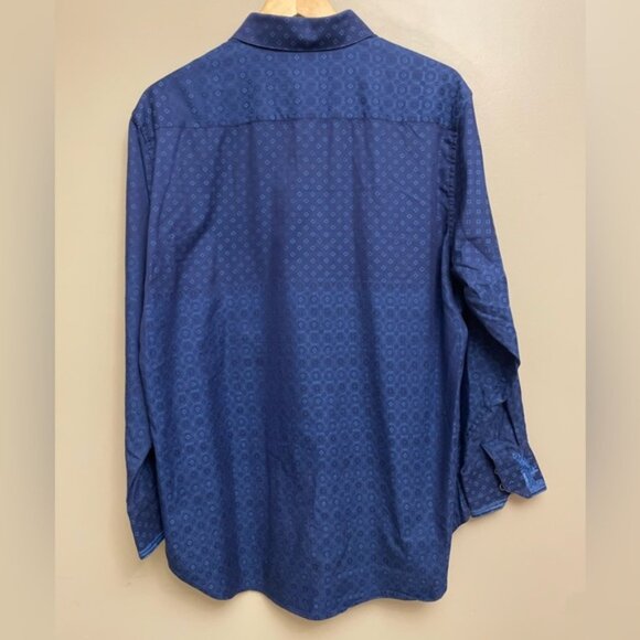 Robert Graham Blue Classic Dress Shirt - Picture 3 of 3